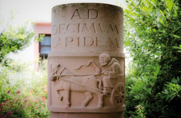 Säule aus Sandstein